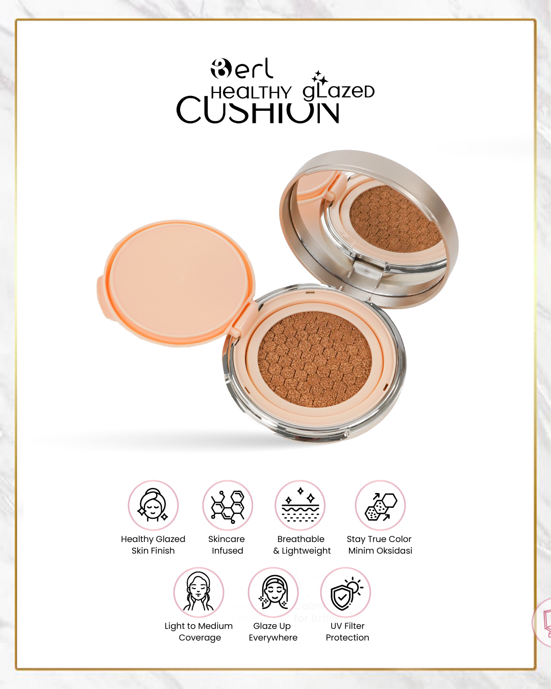B ERL HEALTHY GLAZE CUSHION 03 VANILLA